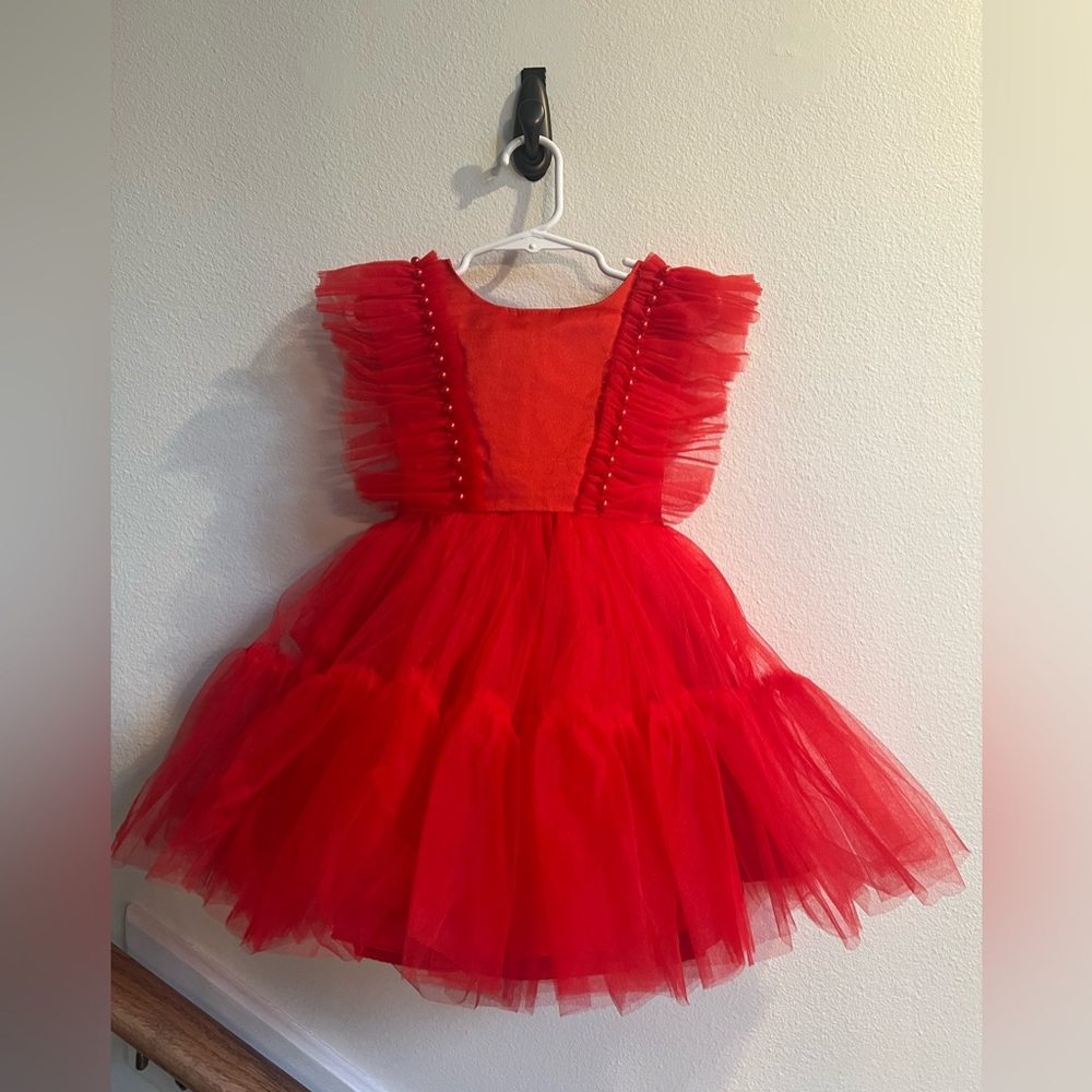 Red Tulle Toddler Girl Dress